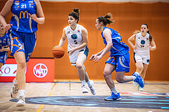 Basketball, Win2Day Basketball Damen Superliga 2022/23, Grunddurchgang 3.Runde, Vienna Timberwolves, DBB LZ OÖ, Valentina Mraulak (5)