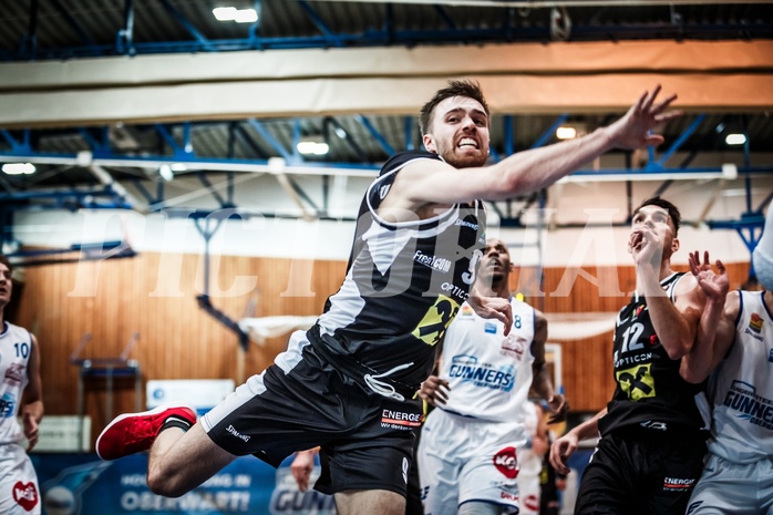Basketball, ABL 2018/19, Grunddurchgang 1.Runde, Oberwart Gunners, Flyers Wels, Dagur Jonsson (9)