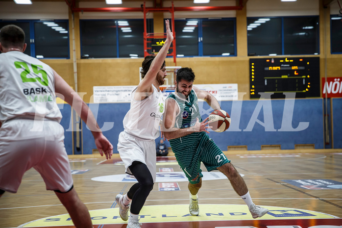 Basketball, Basketball Zweite Liga, Grunddurchgang 22.Runde, Basket Flames, KOS Celovec, Marin Sliskovic (21)