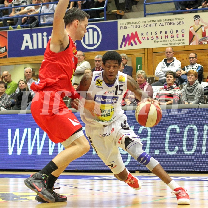 Basketball ABL 2015/16 Grunddurchgang 7.Runde Gmunden Swans vs. WBC Wels