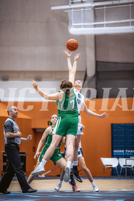 Basketball, Win2Day Basketball Damen Superliga 2022/23, Grunddurchgang 2.Runde, Vienna D.C. Timberwolves, KOS Celovec Damen, Nikolina Sofric (7), Bianca-Alexandra Rantz (18)