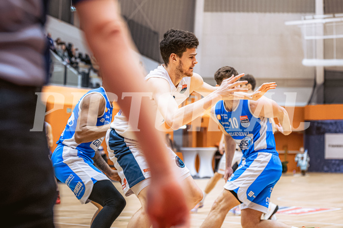 Basketball, Win2Day Superliga 2022/23, Grunddurchgang 19.Runde, Vienna Timberwolves, Oberwart Gunners, Chris Vogt (33)