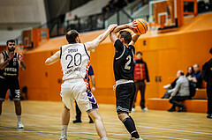 Basketball, Basketball Zweite Liga 2024/25, Grunddurchgang 8.Runde, Vienna United, Wörthersee Piraten, Mathias Diemer (20), Tim Huber (2)