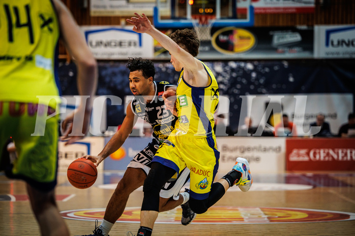 Basketball, Basketball Austria Cup 2022/23, Herren Finale, Gmunden Swans, UBSC Graz, D. Lautier-Ogunleye (23)