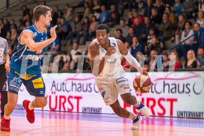 Basketball, ABL 2016/17, Grunddurchgang 7.Runde, Oberwart Gunners, Kapfenberg Bulls, Andell Cumberbatch (13)