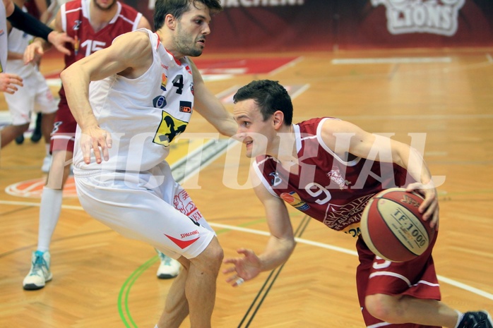 Basketball ABL 2015/16 Grunddurchgang 35.Runde Traiskirchen Lions vs. WBC Wels