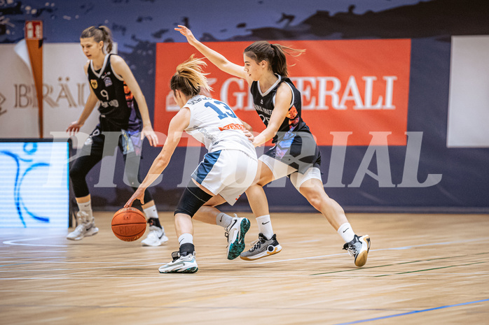 Basketball, Win2Day Basketball Damen Superliga 2022/23, Grunddurchgang 9.Runde, Vienna Timberwolves, Vienna United, Charlotte Schomburg (13)