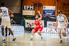 Basketball, bet-at-home Basketball Superliga 2020/21, Grunddurchgang, 18. Runde, Oberwart Gunners, Traiskirchen Lions, Luka Gvozden (77)