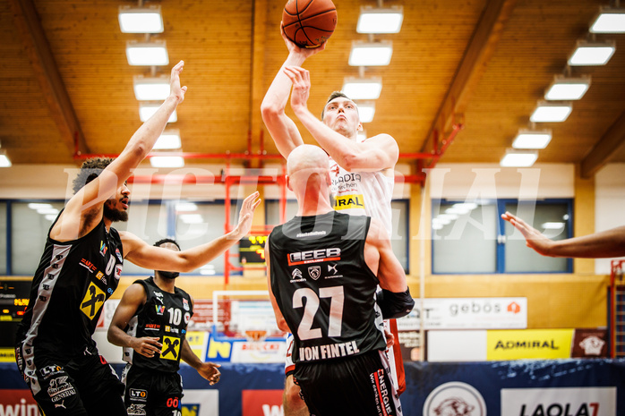 Basketball, win2day Basketball Superliga 2022/23, Grunddurchgang 21.Runde, Traiskirchen Lions, Flyers Wels, I. Gromovs (4)