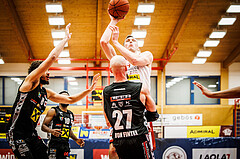 Basketball, win2day Basketball Superliga 2022/23, Grunddurchgang 21.Runde, Traiskirchen Lions, Flyers Wels, I. Gromovs (4)