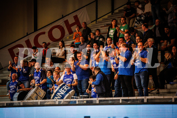 Basketball, win2day Basketball Superliga 2022/23, Grunddurchgang Runde 4, Oberwart Gunners, BC Vienna, #featured Gunners Fans