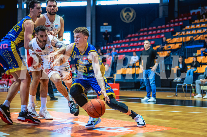 Basketball, Win2Day Superliga 2022/23, Viertelfinale Spiel 1, BC Vienna, UBSC Graz, Lukas Simoner (12)