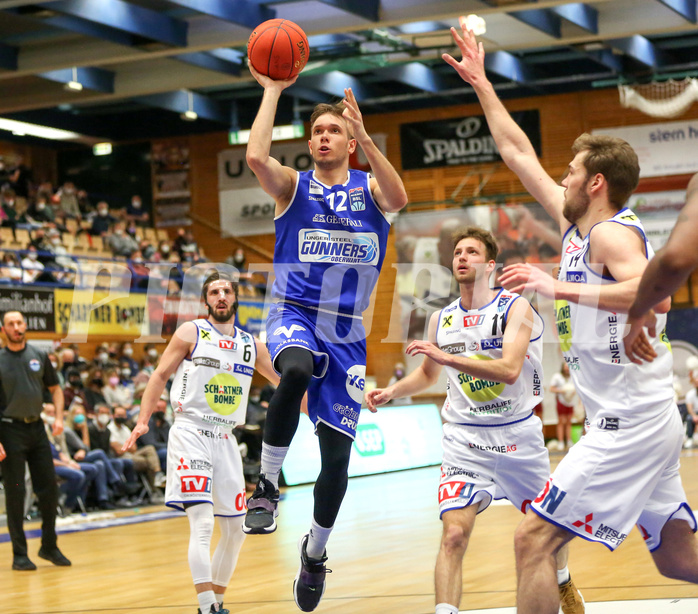 Basketball Superliga 2021/22, 7.Plazierungsrunde Gmunden Swans vs. Oberwart Gunners


