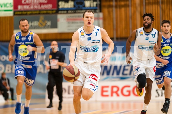 Basketball, ABL 2017/18, Grunddurchgang 13.Runde, Oberwart Gunners, Gmunden Swans, Sebastian Käferle (7) Basketball, ABL 2017/18, Grunddurchgang 13.Runde, Oberwart Gunners, Gmunden Swans, Sebastian Käferle (7)