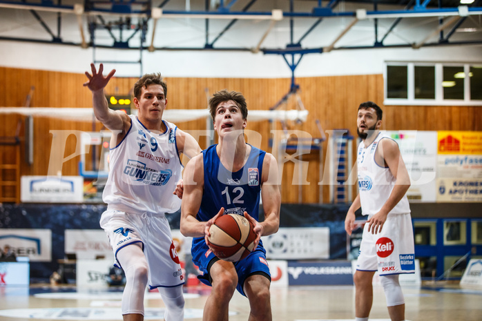 Basketball, bet-at-home Basketball Superliga 2020/21, Grunddurchgang 11. Runde, Oberwart Gunners, Vienna DC Timberwolves, Jakob Lohr (12)