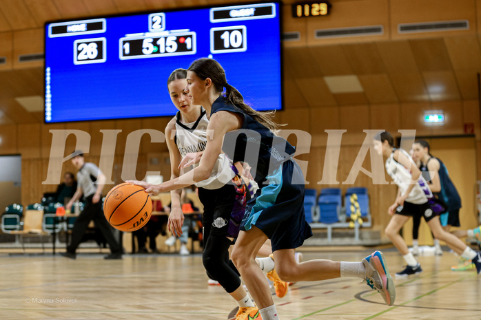 23.02.2025 Österreichischer Basketballverband 2024/25, SLWU14 Vienna United vs. Vienna Timberwolves