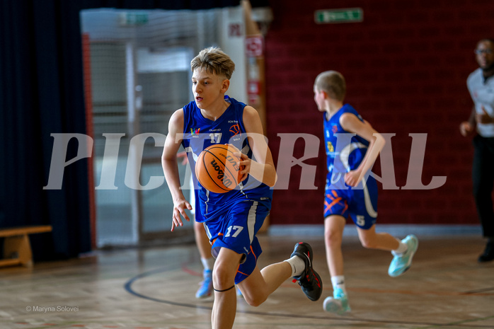 31.03.2025 Österreichischer Basketballverband 2024/25, SLMU14 Basket Flames WAT vs. FSN Baskets Wels