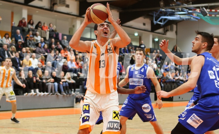 Basketball ABL 2017/18, Grunddurchgang 26.Runde BK Klosterneuburg Dukes vs. Oberwart Gunners