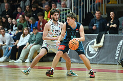 Basketball, Superliga 2023/24, Grunddurchgang 22. Runde, Flyers Wels vs. Vienna Timberwolves,