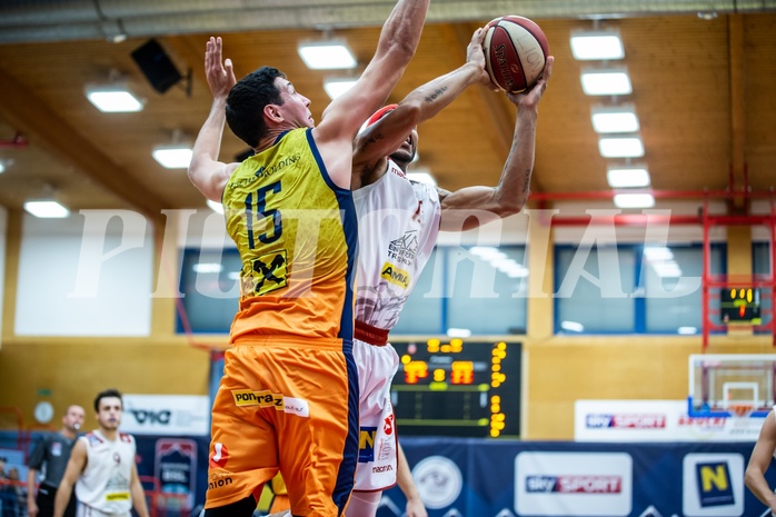 Basketball, Admiral Basketball Superliga 2019/20, Grunddurchgang 3.Runde, Traiskirchen Lions, UBSC Graz, Shawn L. Ray (13)