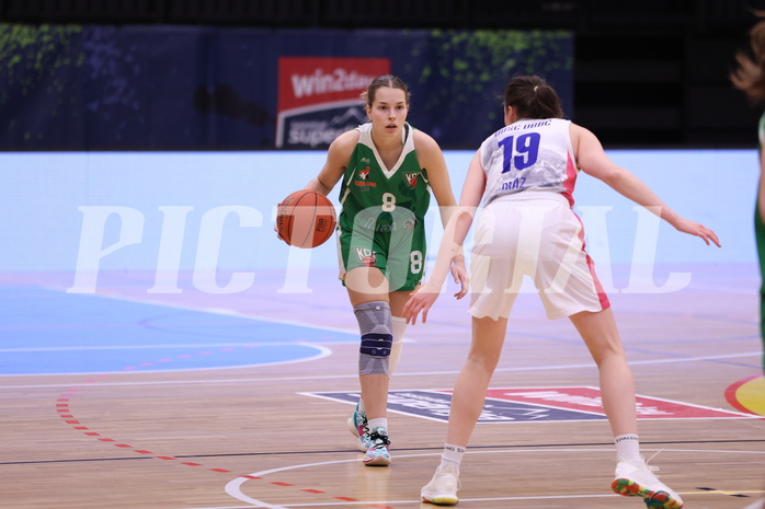 18.02.2023, Graz, Raiffeisen Sportpark, Basketball Damen Superliga 2022/23, Grunddurchgang 13.Runde, UBSC-DBBC Graz vs. KOS Celovec Damen,  