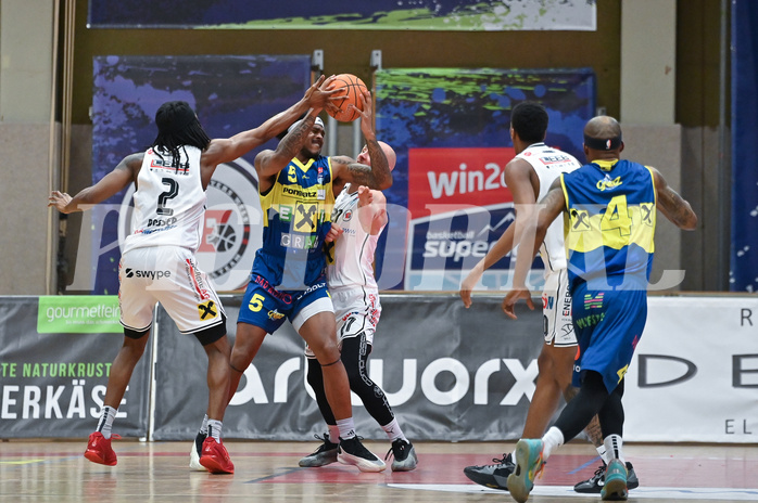 Basketball, Superliga 2024/25, 9. Plazierungsrunde, Flyers Wels vs. UBSC Graz,