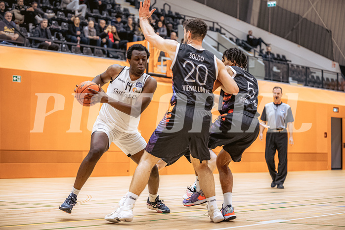 Basketball, Basketball Zweite Liga 2022/23, Grunddurchgang 12.Runde, Basket Flames, Vienna United, Kingsley Fobi (14)