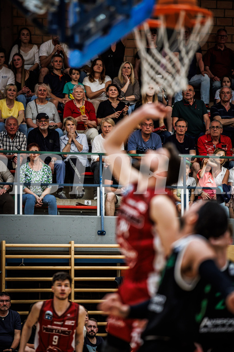Basketball, Basketball Zweite Liga 2023/24, Playoff, Finale Spiel 1, Mistelbach Mustangs, Union Deutsch Wagram Aligators, feature