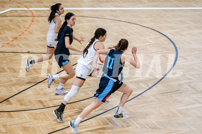 15.02.2025 Österreichischer Basketballverband 2024/25, SLWU19, Basket Flames UNION vs. Vienna Timberwolves