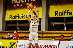 Basketball, Basketball Zweite Liga 2023/24, Grunddurchgang 13.Runde, Mattersburg Rocks, Basket Flames, Evgenios Sergienko (2)