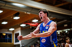 Basketball, Win2Day Superliga 2024/25, Grunddurchgang 4.Runde, Traiskirchen Lions, St. Pölten, Magnus Hoj Madsen (8)