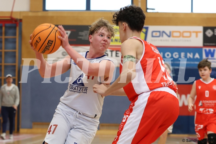 Basketball Superliga 2024/25, SLMU14 Traiskirchen Lions Academy vs. ATSE Graz


