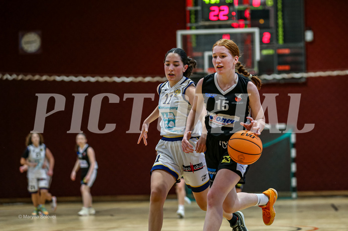 25.01.2025 Österreichischer Basketballverband 2024/25, SLWU16 WAT 3 Capricorns vs DBK Steyrer Witch Cadets