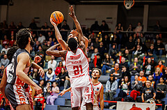 Basketball, win2day Basketball Superliga 2024/25, Grunddurchgang 12.Runde, Traiskirchen Lions, Klosterneuburg Dukes, Dragan Bjeletic (0)