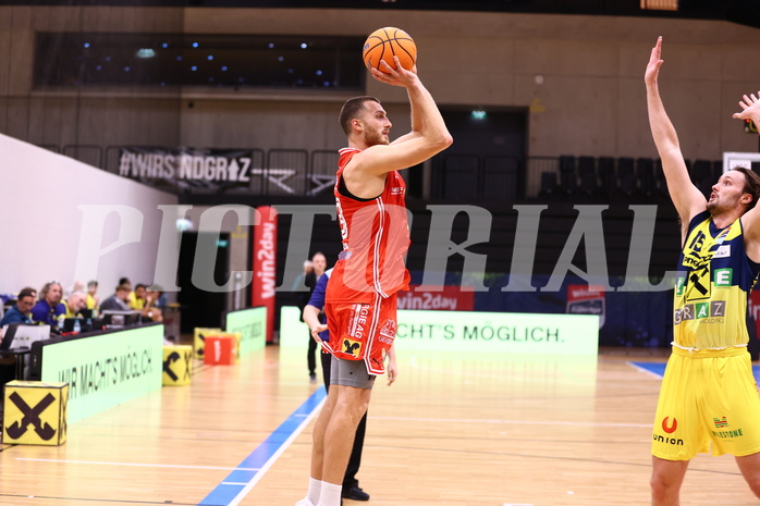 31.10.2024, Graz, Raiffeisen Sportpark Graz, Basketball Superliga 2024/25, Grunddurchgang, Runde 6, UBSC Raiffeisen Graz - Raiffeisen Flyers Wels