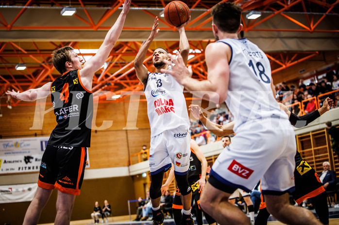 Basketball, win2day Basketball Superliga 2022/23, 10. Qualifikationsrunde, BBC Nord Dragonz, Fürstenfeld Panthers, Kyran Jordan Mc Clure (13) Basketball, win2day Basketball Superliga 2022/23, 10. Qualifikationsrunde, BBC Nord Dragonz, Fürstenfeld Panthers, Kyran Jordan Mc Clure (13)