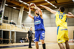 Basketball, bet-at-home Basketball Superliga 2019/20, Platzierungsrunde 3.Runde, SKN St. Pölten Basketball, Oberwart Gunners, Ignas Fiodorovas (5)
