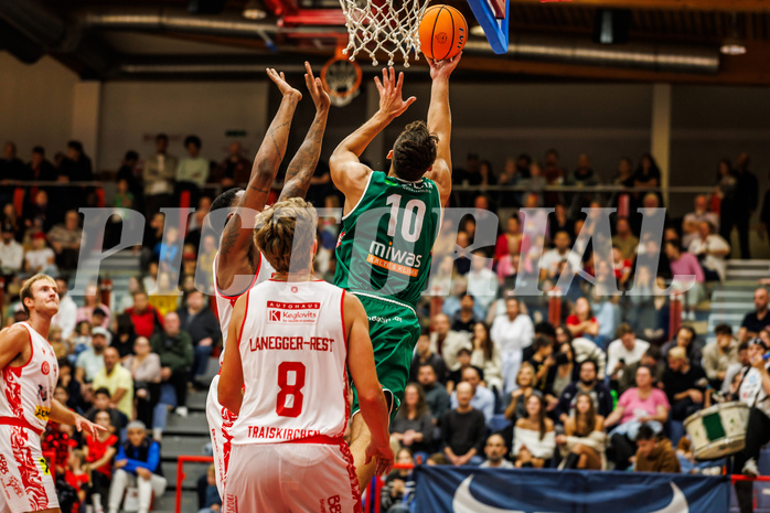 Basketball, win2day Basketball Superliga 2024/25, Grunddurchgang 1.Runde, Traiskirchen Lions, Kapfenberg Bulls, 