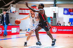 Basketball Basketball Superliga 2021/22, Grunddurchgang 15.Runde Vienna D.C. Timberwolves vs. Flyers Wels