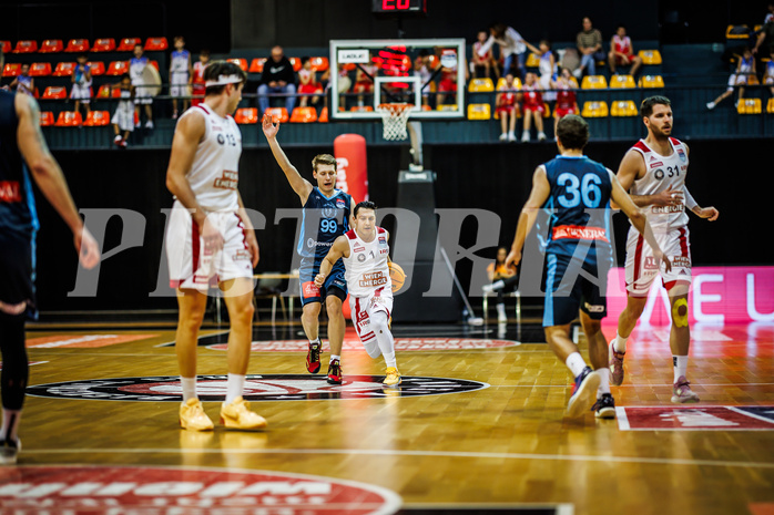Basketball, Win2Day Superliga 2023/24, Grunddurchgang 8.Runde, BC Vienna, Vienna Timberwolves, Mustafa Hassan Zadeh (1)