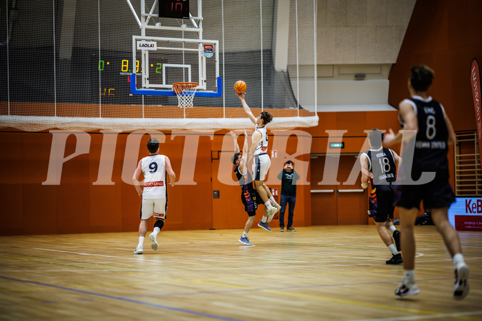 Basketball, Basketball Zweite Liga 2024/25, Grunddurchgang 3.Runde, Vienna Timberwolves, Vienna United, Valentin Siegmund (0)