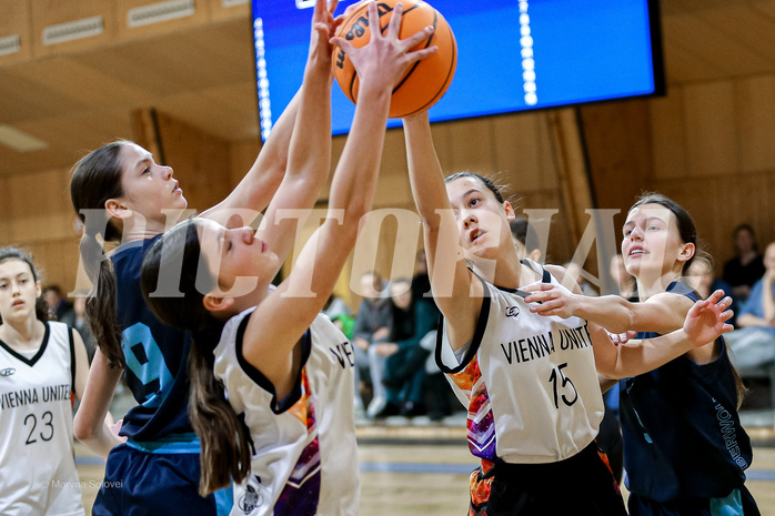 23.02.2025 Österreichischer Basketballverband 2024/25, SLWU14 Vienna United vs. Vienna Timberwolves