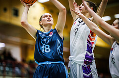 Basketball, Win2Day Basketball Damen Superliga 2023/24, Grunddurchgang 6.Runde, Vienna United, Vienna Timberwolves, Bianca-Alexandra Rantz (18)