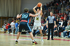 Basketball, Superliga 2023/24, Grunddurchgang 22. Runde, Flyers Wels vs. Vienna Timberwolves,