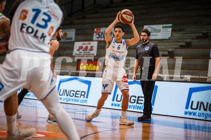 Basketball, bet-at-home Basketball Superliga 2020/21, Grunddurchgang 14. Runde, Oberwart Gunners, Gmunden Swans, Magdy Abou-Ahmed (6)