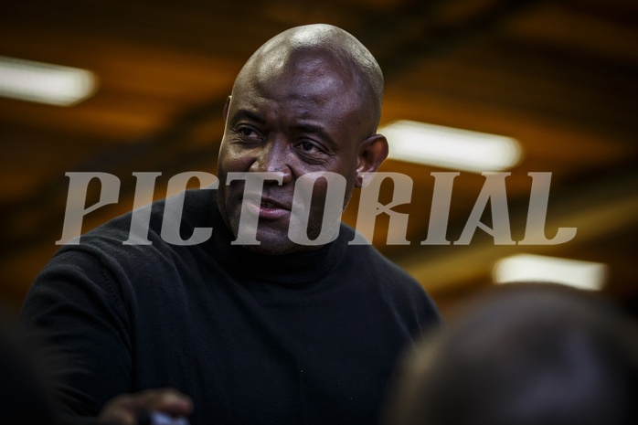 Basketball, 2.Bundesliga, Playoff SF Spiel 3, Mattersburg Rocks, Dragons St. Pölten, James WILLIAMS (Headcoach)