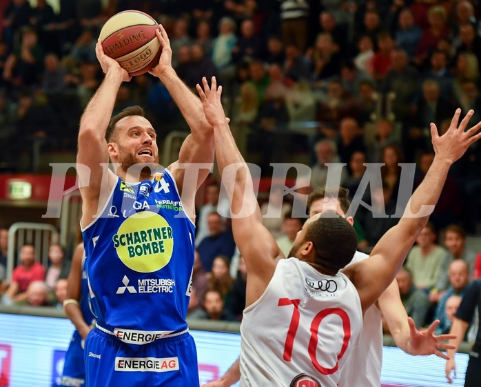 Basketball ABL 2017/18, Grunddurchgang 23.Runde Flyers Wels vs. Gmunden Swans