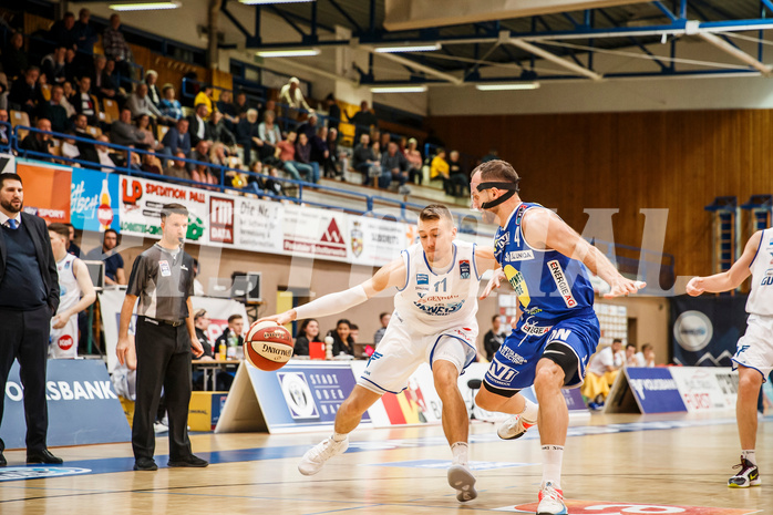 Basketball, Admiral Basketball Superliga 2019/20, Platzierungsrunde 3.Runde, Oberwart Gunners, Gmunden Swans, Saimon Sutt (11)