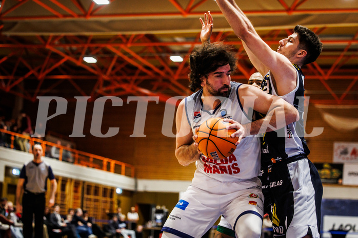 Basketball, win2day Basketball Superliga 2024/25, Grunddurchgang Runde 18, BBC Nord Dragonz, Gmunden Swans, Sead Hadzifejzovic (32)