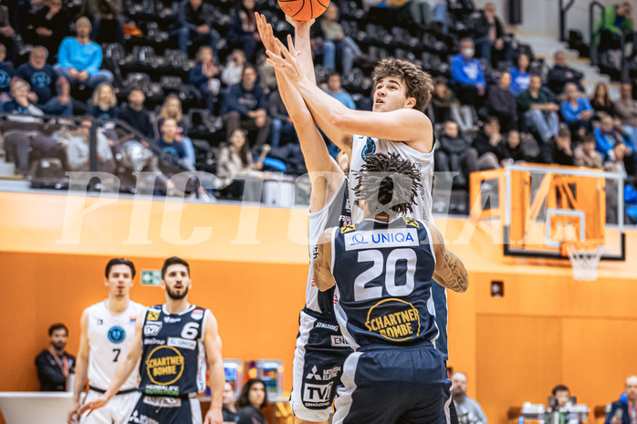 Basketball, Basketball Austria Cup 2022/23, Viertelfinale, Vienna Timberwolves, Gmunden Swans, Luka Damjanac (13)